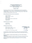 2007.02.15 - Board of Trustees Meeting Minutes by Northeastern Illinois University Board of Trustees