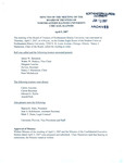 2007.04.05 - Board of Trustees Meeting Minutes by Northeastern Illinois University Board of Trustees