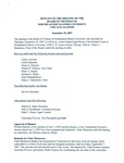 2007.09.20 - Board of Trustees Meeting Minutes by Northeastern Illinois University Board of Trustees