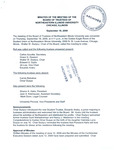 2008.09.18 - Board of Trustees Meeting Minutes by Northeastern Illinois University Board of Trustees