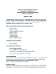 2008.02.07 - Board of Trustees Meeting Minutes by Northeastern Illinois University Board of Trustees