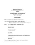 2011.11.10 Board of Trustees Meeting Minutes by Northeastern Illinois University Board of Trustees