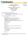 2014.02.27 - Board of Trustees Meeting Minutes by Northeastern Illinois University Board of Trustees