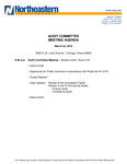 2019.03.29 - Audit Committee Meeting Minutes by Northeastern Illinois University Board of Trustees