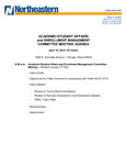 2019.04.18 - Academic/Student Affairs and Enrollment Management Committee Meeting Minutes by Northeastern Illinois University Board of Trustees