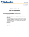 2019.10.02 - Executive Committee Meeting Minutes by Northeastern Illinois University Board of Trustees
