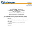 2019.11.14 - Ad Hoc Committee Meeting Minutes by Northeastern Illinois University Board of Trustees