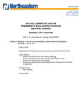 2019.12.09 - Ad Hoc Committee Meeting Minutes by Northeastern Illinois University Board of Trustees