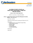 2020.01.16 - Academic/Student Affairs, Enrollment, and Technology Committee Meeting Minutes by Northeastern Illinois University Board of Trustees