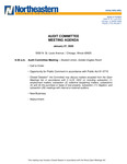2020.01.27 - Audit Committee Meeting Minutes by Northeastern Illinois University Board of Trustees