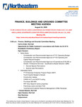 2020.08.24 - Finance, Buildings and Grounds Committee Meeting Minutes by Northeastern Illinois University Board of Trustees
