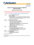 2020.11.09 - Finance, Buildings and Grounds Committee Meeting Minutes by Northeastern Illinois University Board of Trustees