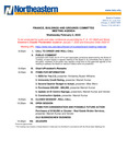 2022.02.02 - Finance, Buildings and Grounds Committee Meeting Minutes by Northeastern Illinois University Board of Trustees