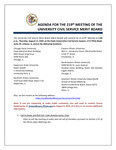 2022.08.11 - State University Civil Service System Merit Board Meeting Minutes by Northeastern Illinois University Board of Trustees