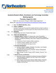 2023-08.24 - Academic/Student Affairs, Enrollment, and Technology Committee Meeting Minutes by Northeastern Illinois University Board of Trustees