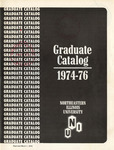 Northeastern Illinois University, The Graduate Catalog, 1974-1976