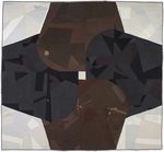 Untitled Quilt (black and brown) by Sarah Nishiura