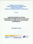2012 Northeastern Illinois University Third Annual Faculty Research Symposium - Program by Symposium Steering Committee