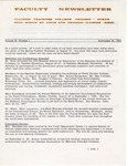 Illinois Teachers College Chicago - North Faculty Newsletter, September 1966 - August 1967 by Newsletter Staff