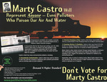 Campaign Materials - Marty Castro Will Represent Anyone Even Polluters by Office of Representative Luis V. Gutiérrez