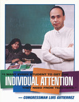 Campaign Materials - Students to Get Individual Attention, Backside in Spanish by Office of Representative Luis V. Gutiérrez