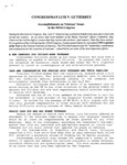 1994-1995 Legislative Accomplishments by Office of Representative Luis V. Gutiérrez