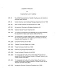 Sponsored Bills 106th Congress - 1999-2000, part 1 by Office of Representative Luis V. Gutiérrez