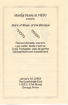 Mostly Music: Stars of the Music of the Baroque, Jan. 12, 2003