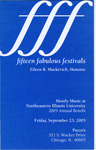 Mostly Music: Fifteen Fabulous Festival, Annual Benefit, Sep. 23, 2005