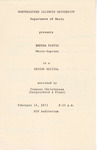 1972 - Senior Recital