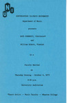 1973 - Faculty Recital