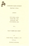 1973 - Faculty Chamber Music Concert