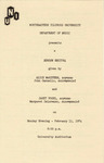 1974 - Senior Recital