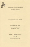 1975 - Faculty Chamber Music Concert