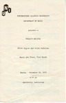 1975 - Faculty Recital