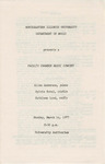 1977 - Faculty Chamber Music Concert