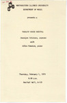 1979 - Faculty Voice Recital