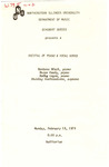 1979 - Recital of Paino and Vocal Works