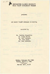 1980 - UNI Music Talent Scholars in Recital