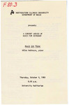 1980 - Concert Series of Music for Keyboard