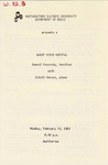 1982 - Guest Voice Recital