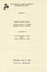 1982 - Student Senior Recital
