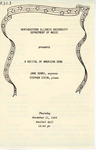 1982 - Recital of American Song