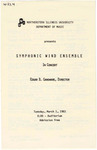 1983 - Symphonic Wind Ensemble