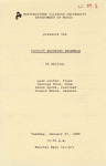 1984 - Faculty Woodwind Ensemble