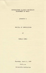 1986 - Recital of Compositions of Ronald Combs