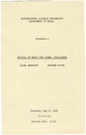 1986 - Recital of Music of Piano