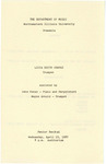 1987 - Senior Recital