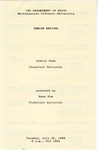 1988 - Senior Recital