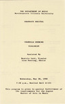 1990 - Graduate Recital